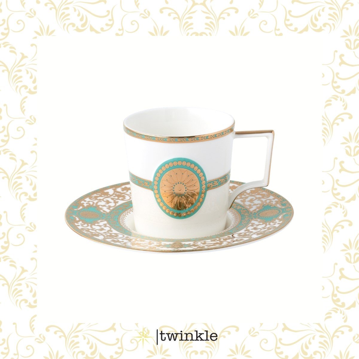TWİNKLE LUXURY GOLD KAHVE FİNCAN SETİ 6 KİŞİLİK 12 PRÇ. TW-12006