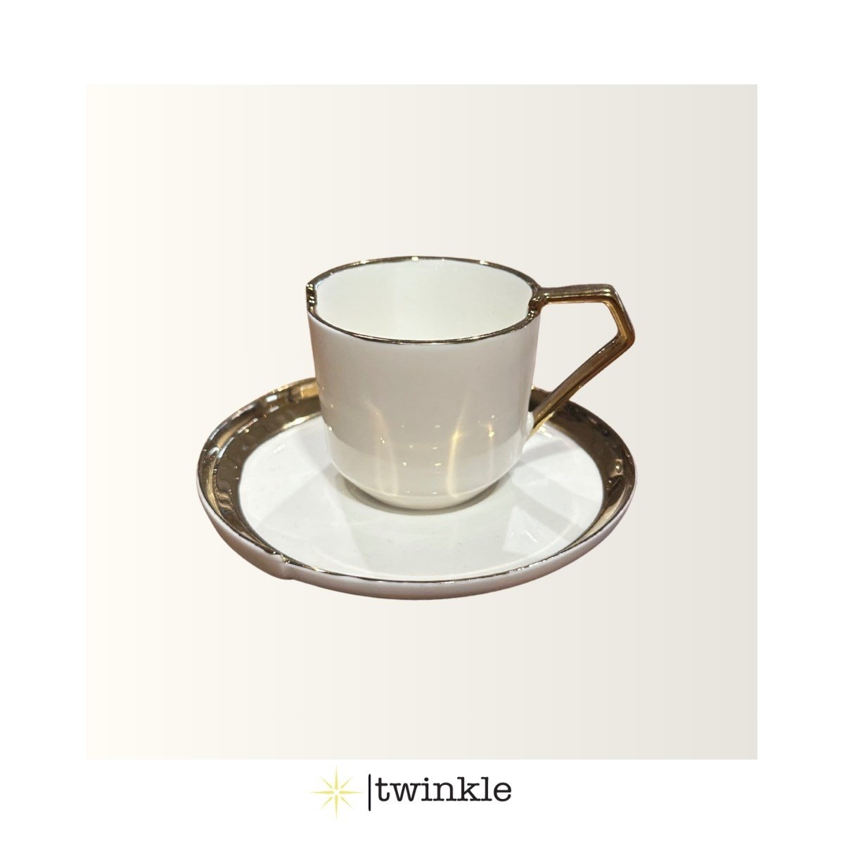 TWİNKLE LUXURY LİNE KAHVE FİNCAN SETİ GOLD 6 KİŞİLİK 12 PRÇ. 1EV01202405GLD01