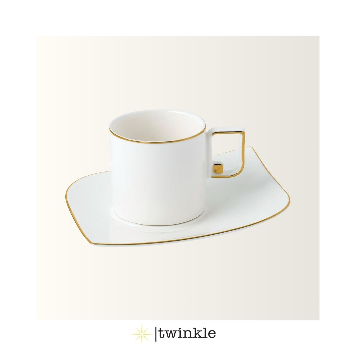 TWİNKLE LUXURY LİNE KAHVE FİNCAN SETİ GOLD 6 KİŞİLİK 12 PRÇ. 1EV01202409GLD01