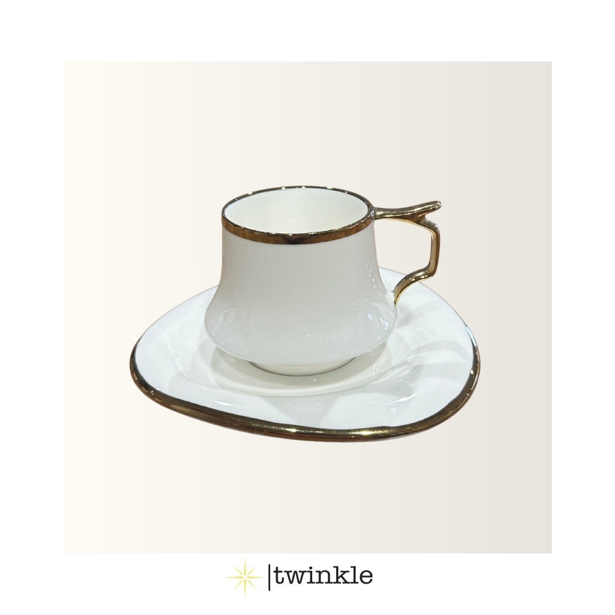 TWİNKLE LUXURY LİNE KAHVE FİNCAN SETİ GOLD 6 KİŞİLİK 12 PRÇ. 1EV01202403GLD01