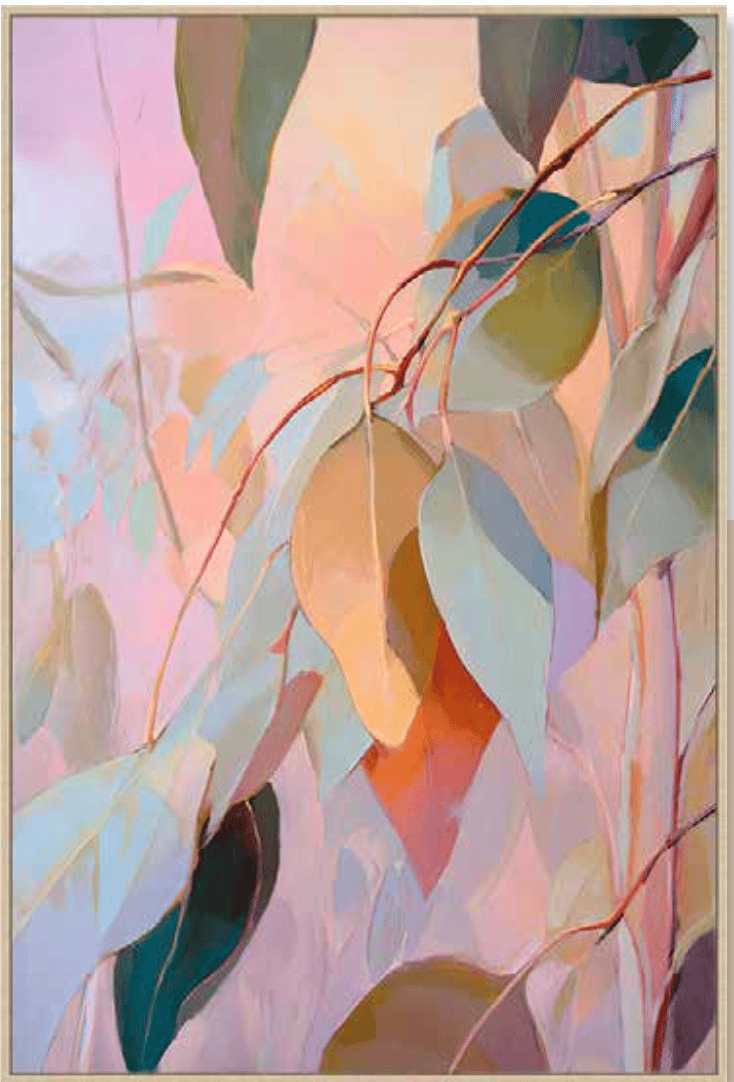 TWİNKLE YAPRAK FİGÜRLÜ TABLO 80 X 120 CM TW-TBL-15017
