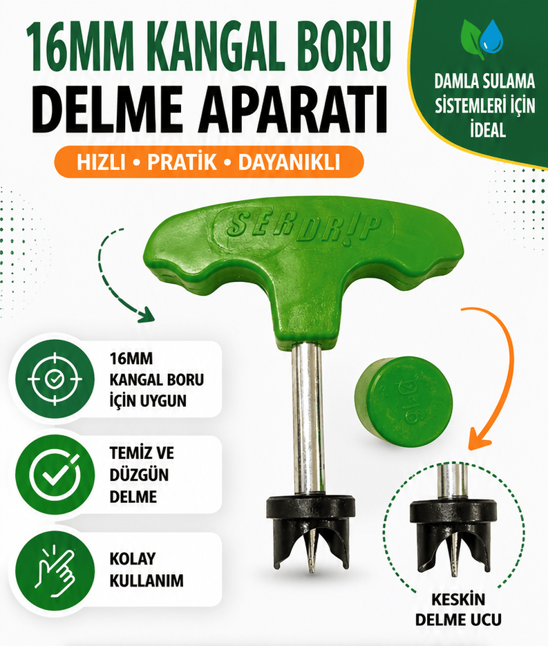 16mm Kangal Boru Delme Aparatı