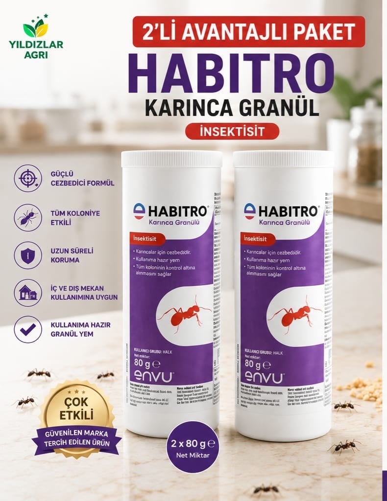 Envu Habitro 2 Adet  Etkili Karınca Granül Yem 80GR