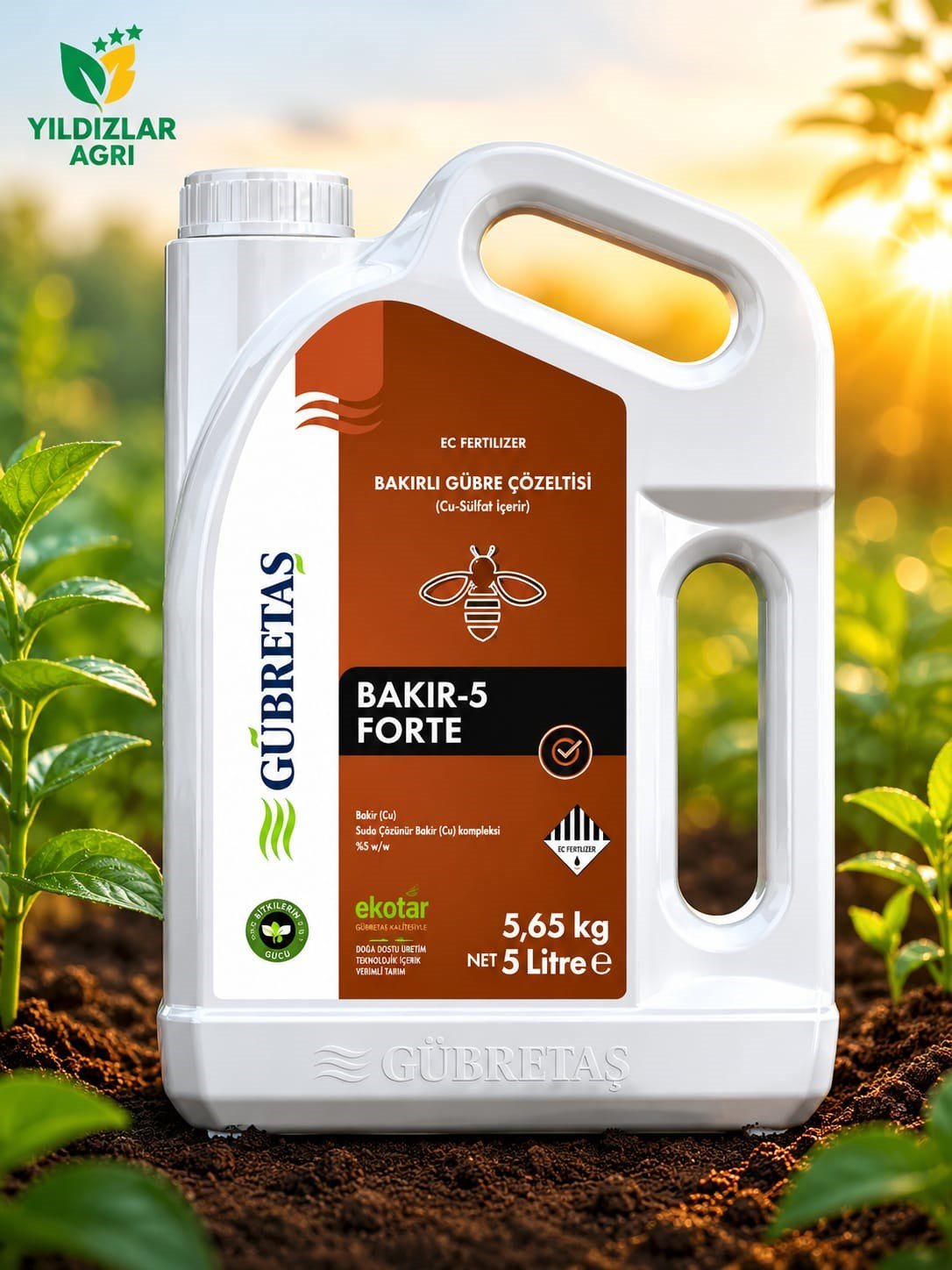 Gübretaş Bakır 5 Forte 5Lt