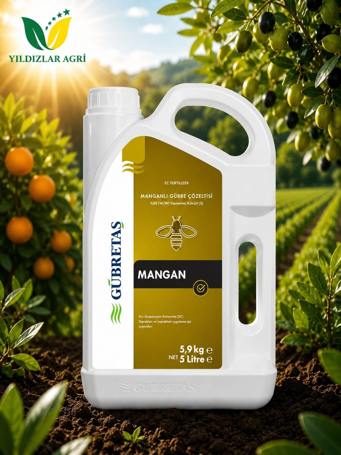Gübretaş Mangan 3 5Lt