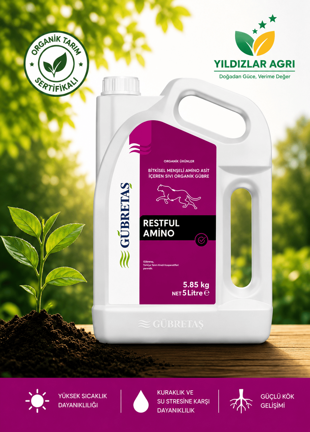 Gübretaş Restful Amino 5Lt