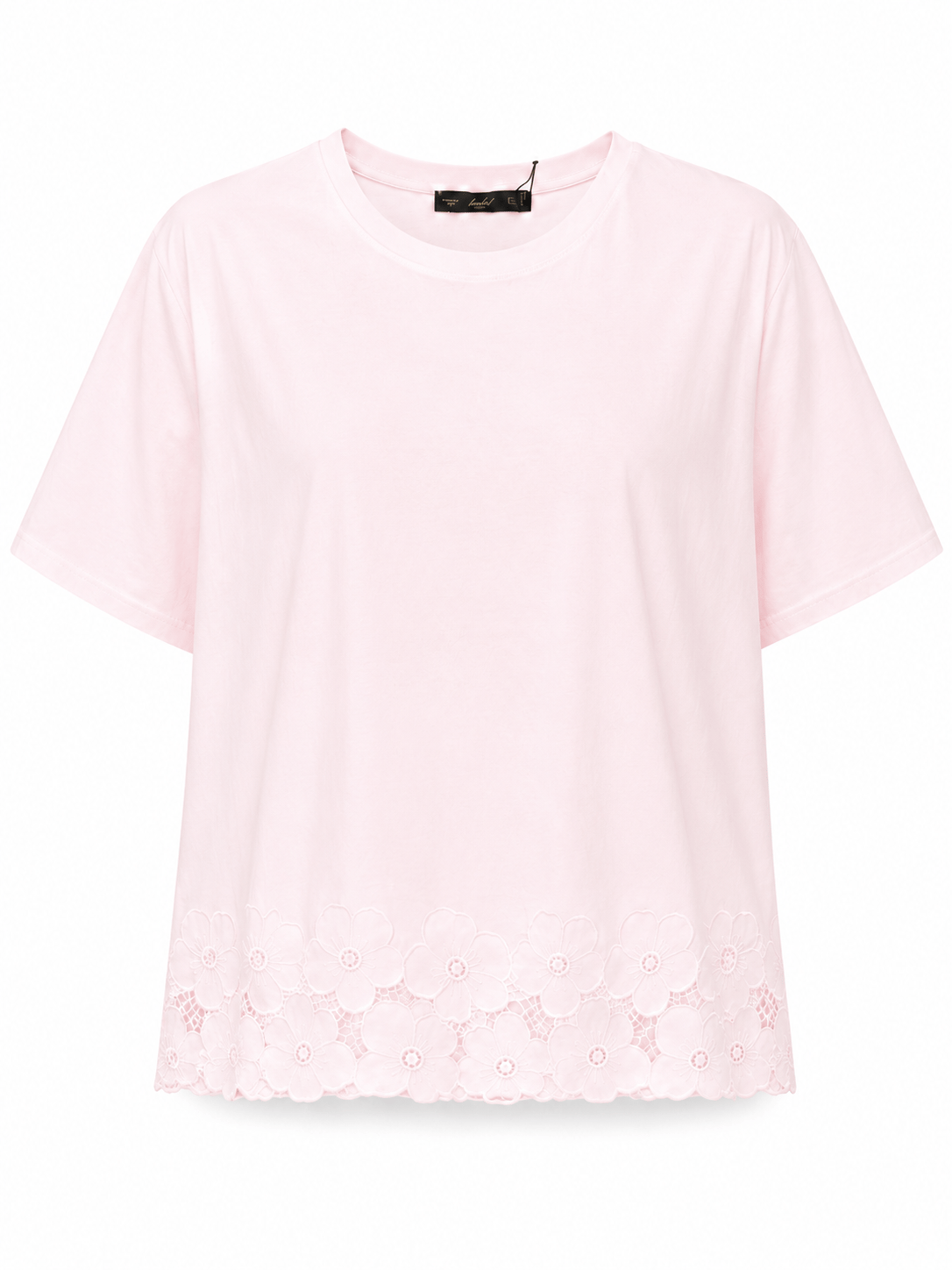 ÇİÇEK APLİKELİ T-SHIRT