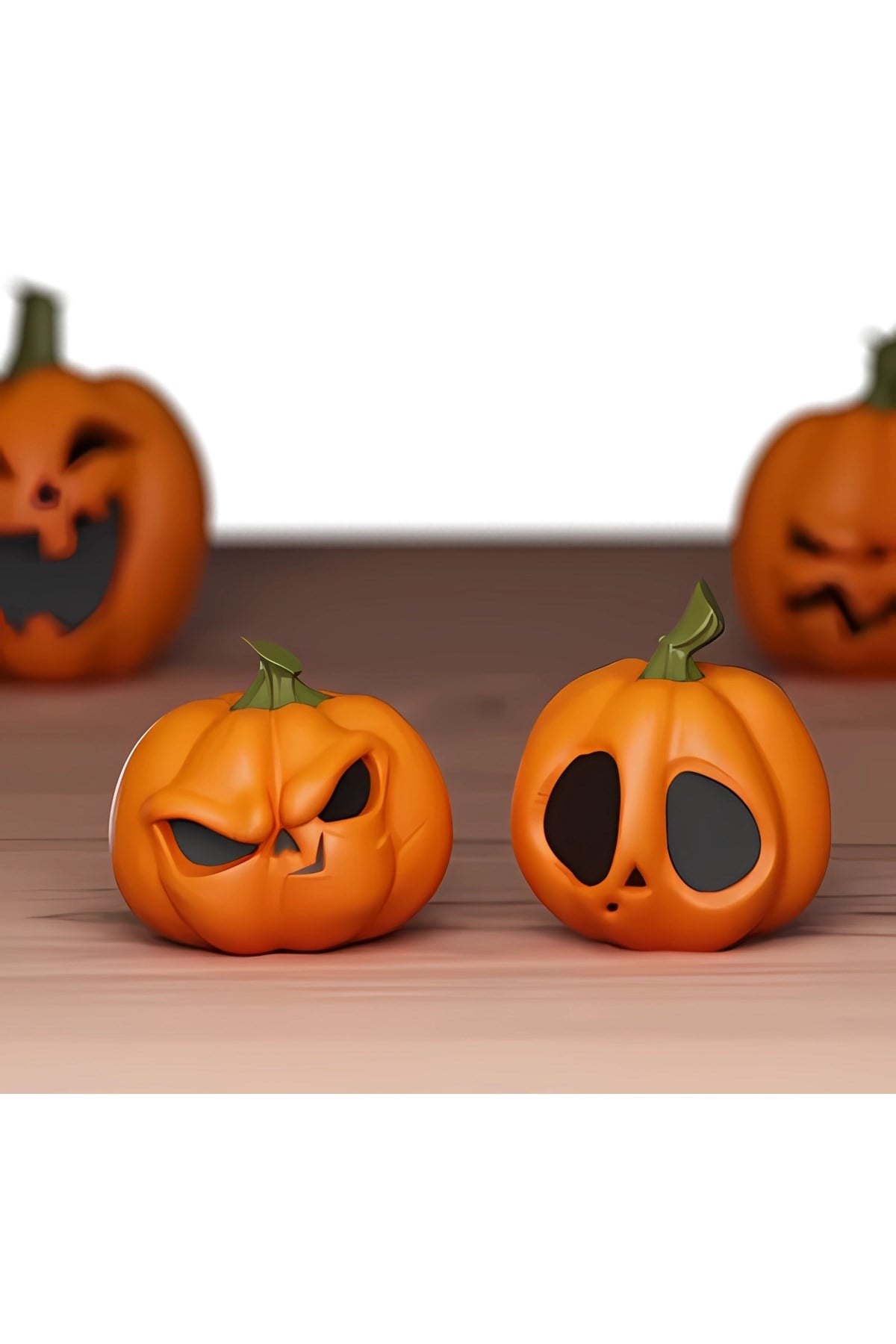 2 Adet Balkabağı Pumpkin Figürü Halloween