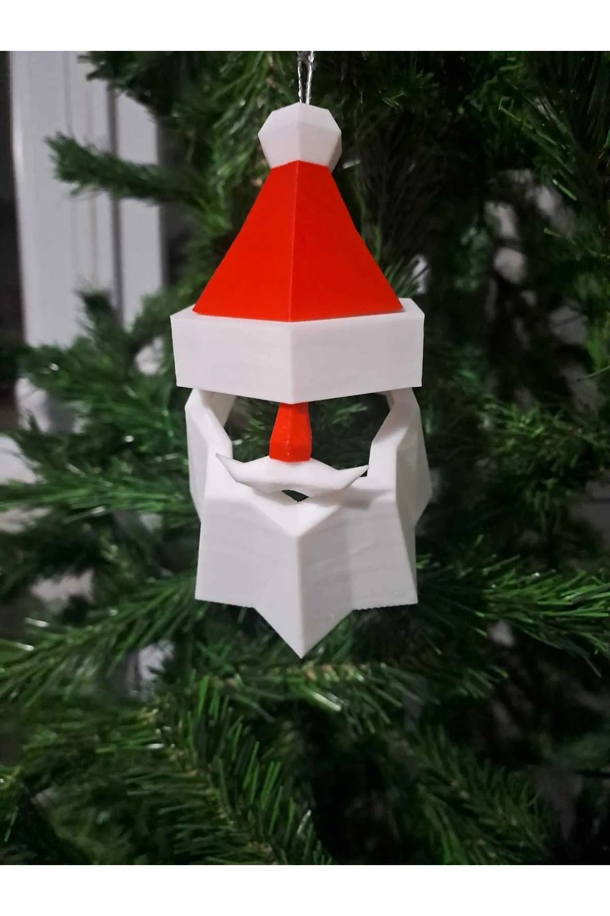 2 Adet Yılbaşı Çam Ağacı Süsü - Noel Baba Figürü - 13 Cm