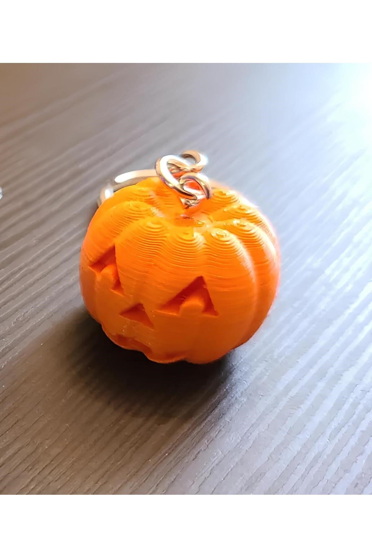 Balkabağı Halloween anahtarlık
