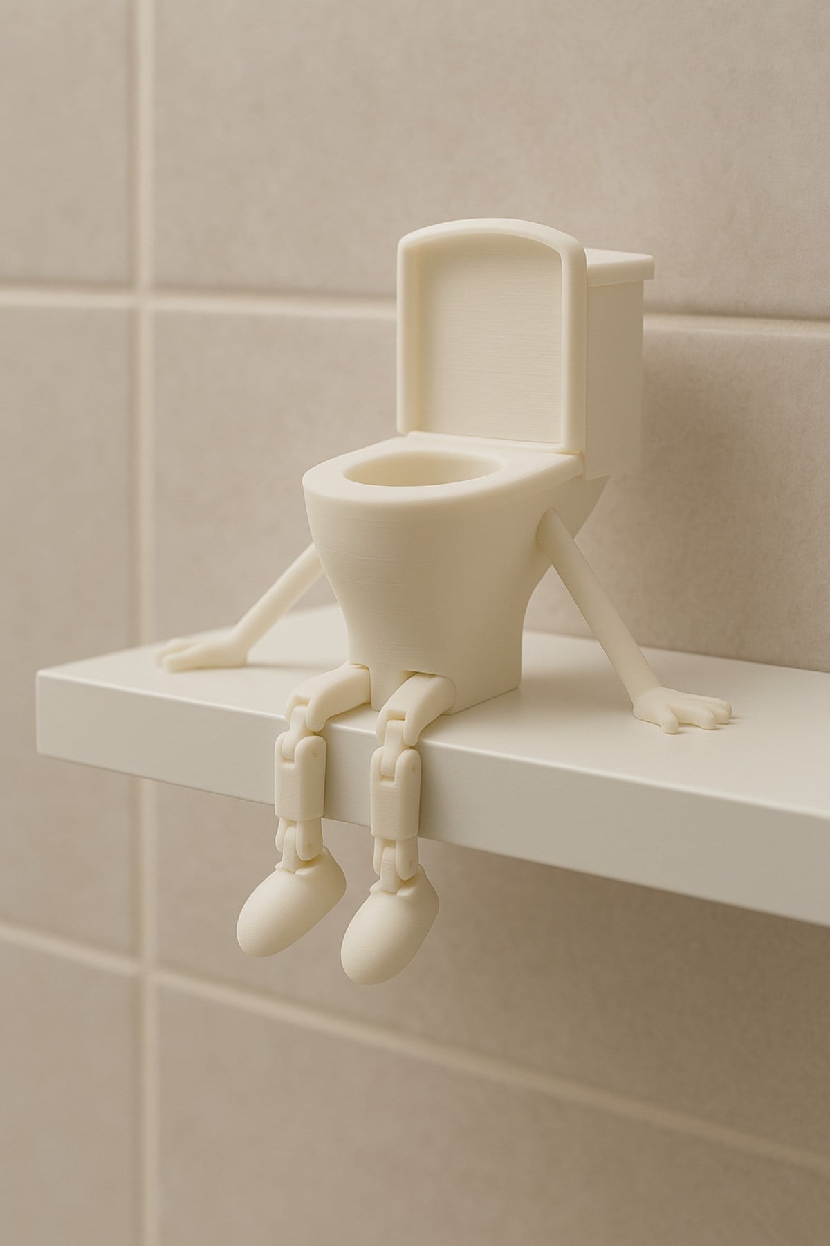 Banyo Dekor -dekoratif Figürler – 4’lü Set (KLOZET, TUVALET KAĞIDI, ÇÖP, KAKA EMOJİLERİ)