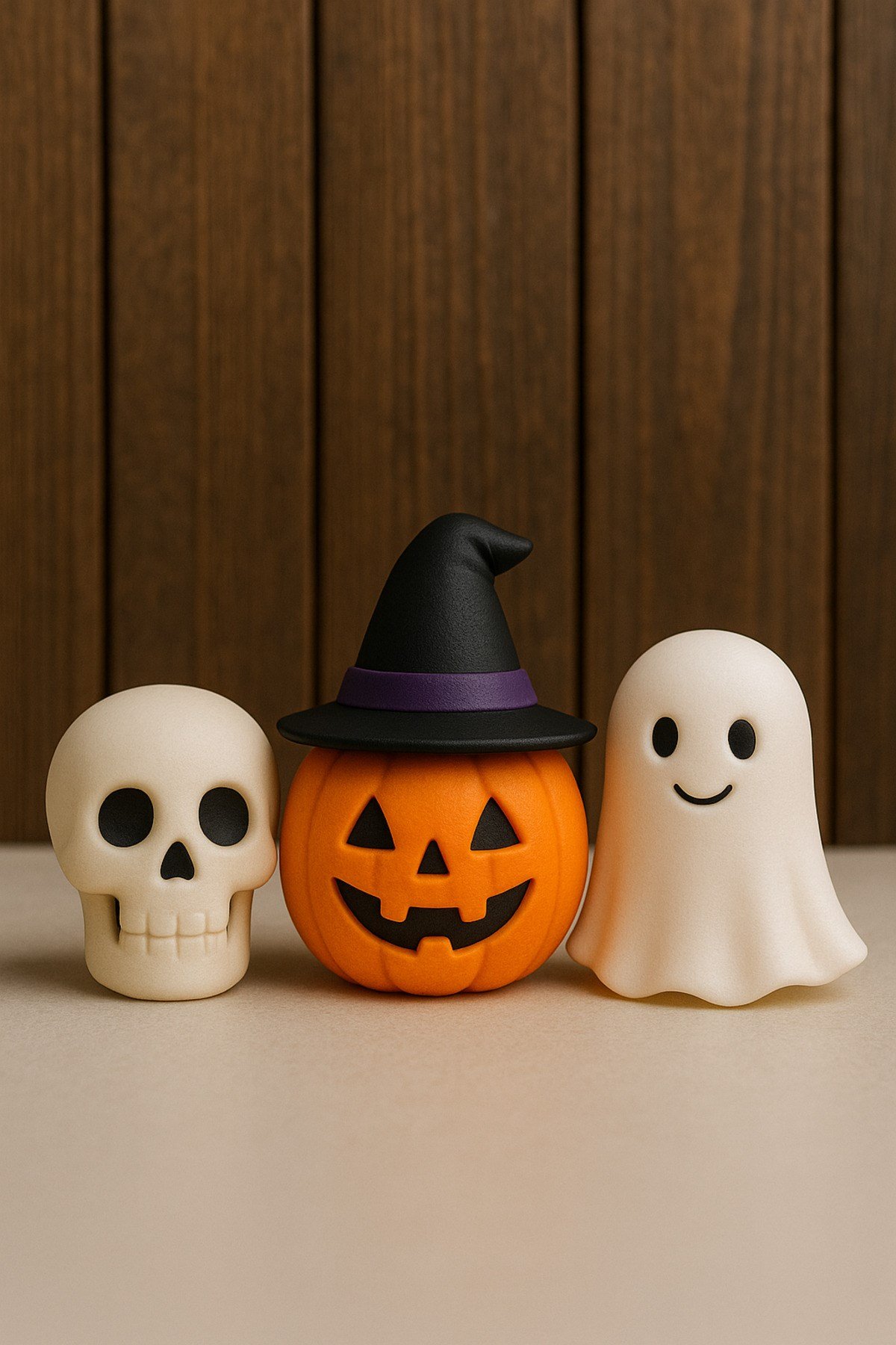 Cadılar Bayramı - Halloween - 3 lü Figür Seti - Plastik