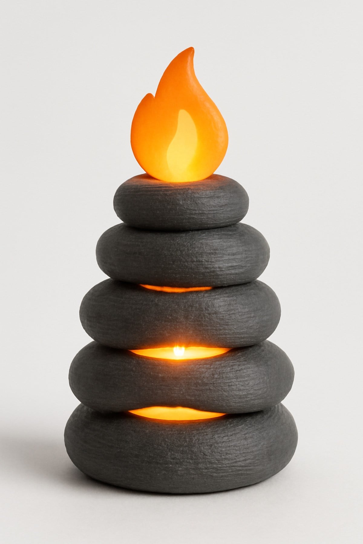 Dekoratif Aydınlatma Mumluk Alev Taş Mumluk Plastiktir. Tea Light Mum Dahildir.