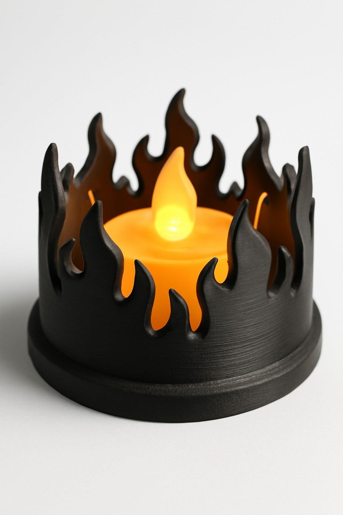 Dekoratif Aydınlatma Mumluk Ateş Cemberi Mumluk Plastiktir. Tea Light Mum Dahildir.