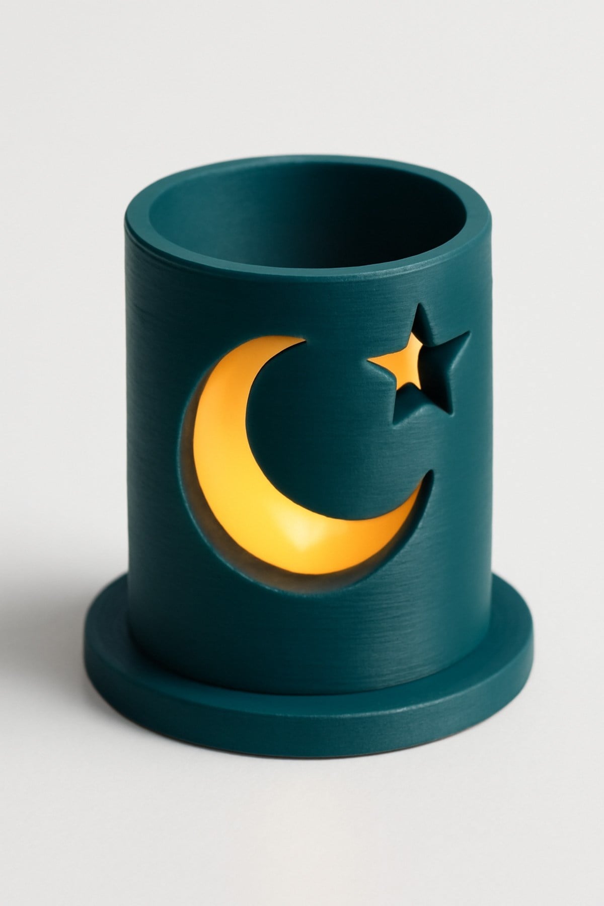 Dekoratif Aydınlatma Mumluk Ay Yıldız Mumluk Plastiktir. Tea Light Mum Dahildir.