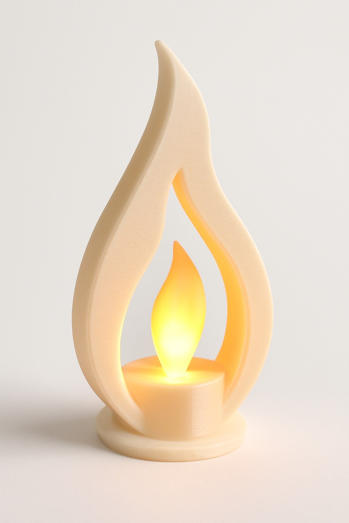 Dekoratif Aydınlatma Mumluk Büyük Alev Mumluk Plastiktir. Tea Light Mum Dahildir.