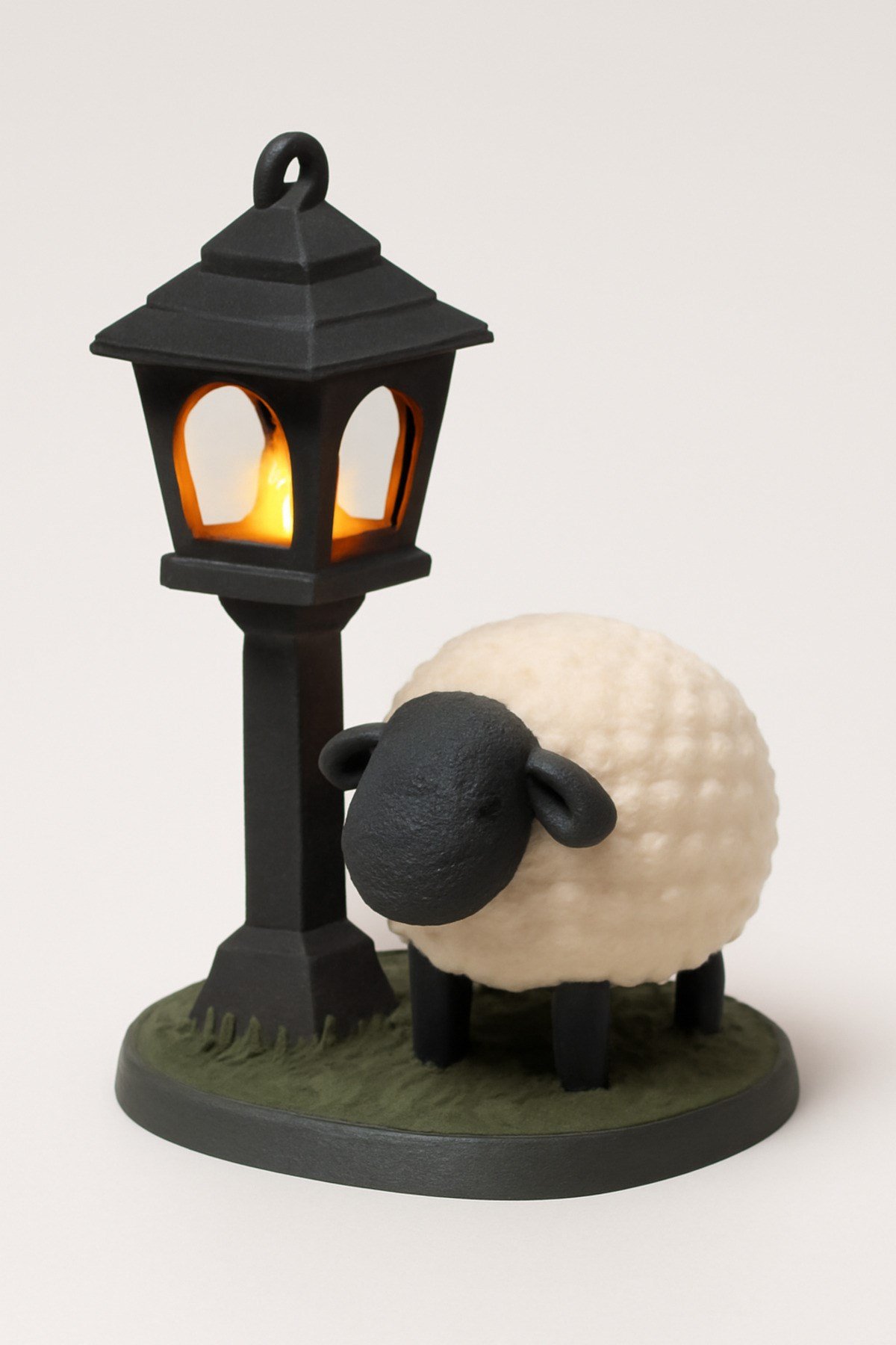 Dekoratif Aydınlatma Mumluk Çoban Koyun Mumluk Plastiktir. Tea Light Mum Dahildir.