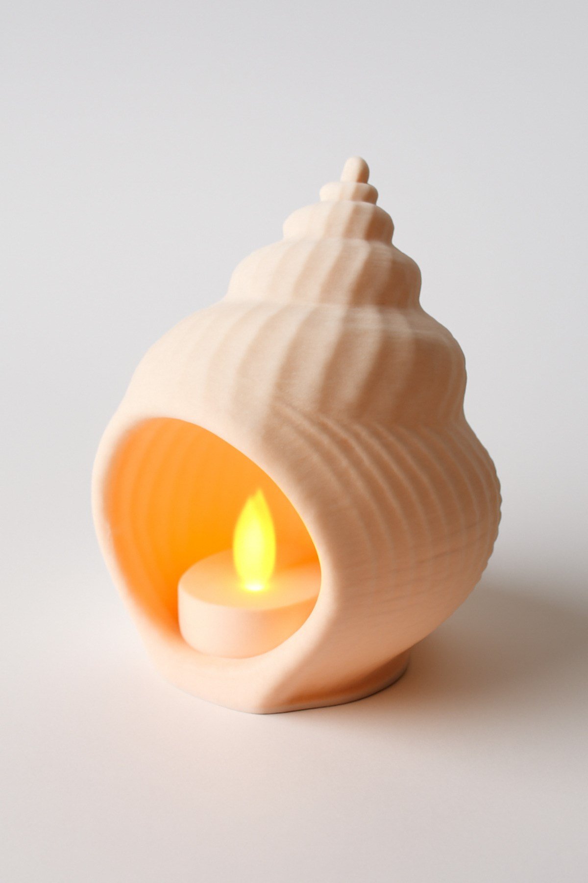 Dekoratif Aydınlatma Mumluk Deniz Kabuğu Mumluk Plastiktir. Tea Light Mum Dahildir.