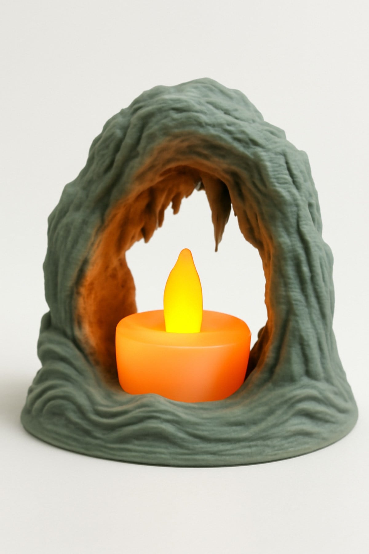 Dekoratif Aydınlatma Mumluk Deniz Mağarasi Mumluk Plastiktir. Tea Light Mum Dahildir.