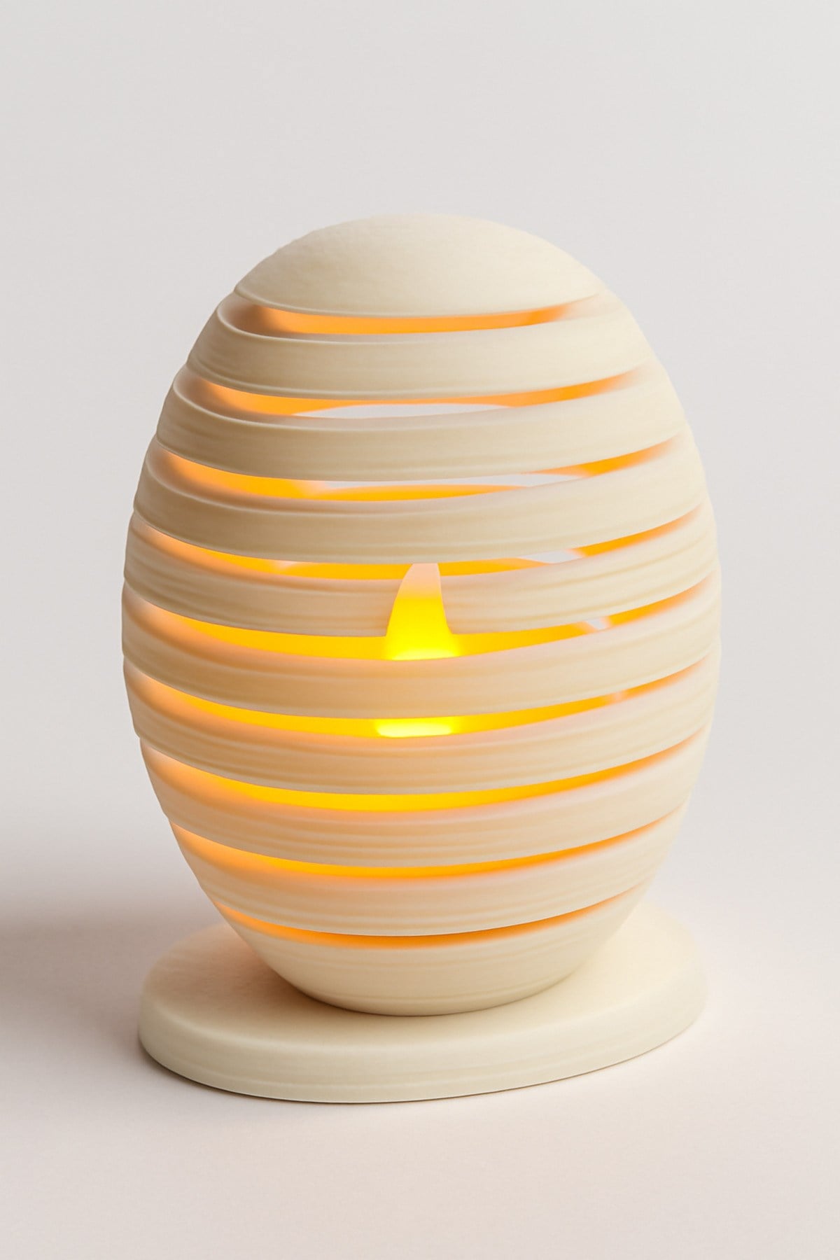 Dekoratif Aydınlatma Mumluk Elips Cıtalı Mumluk Plastiktir. Tea Light Mum Dahildir.