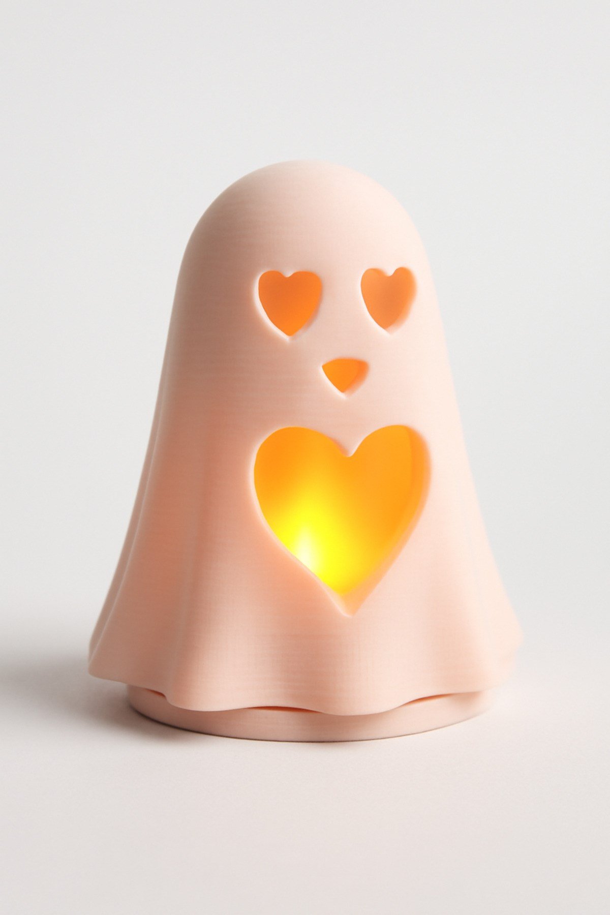 Dekoratif Aydınlatma Mumluk Hayalet Kalp Mumluk Plastiktir. Tea Light Mum Dahildir.