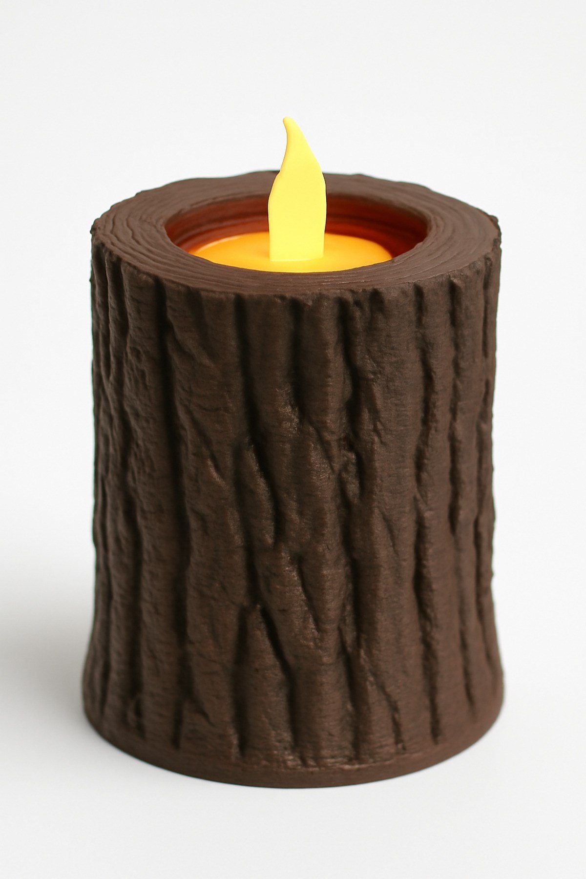 Dekoratif Aydınlatma Mumluk Kabuk Doku Mumluk Plastiktir. Tea Light Mum Dahildir.