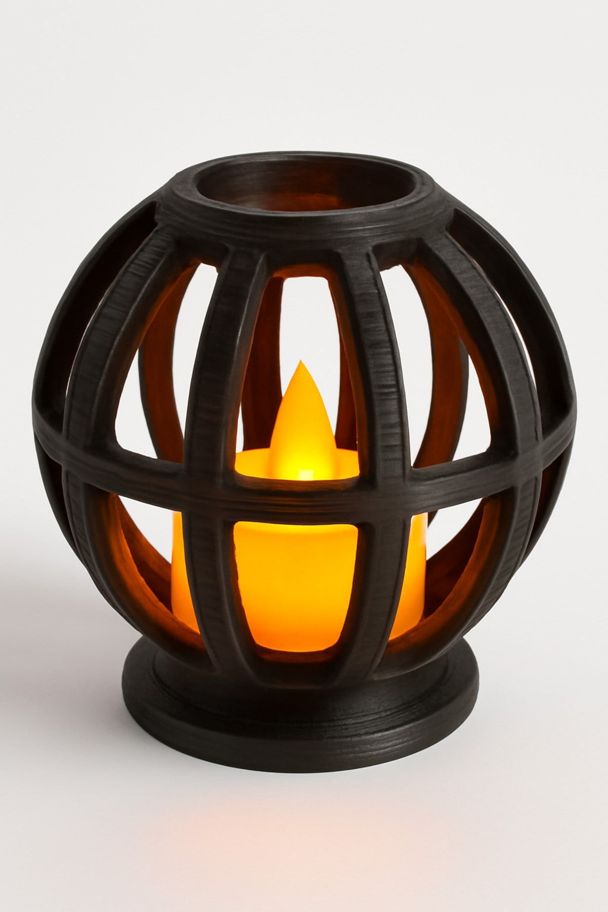 Dekoratif Aydınlatma Mumluk Kafes Küre Mumluk Plastiktir. Tea Light Mum Dahildir.