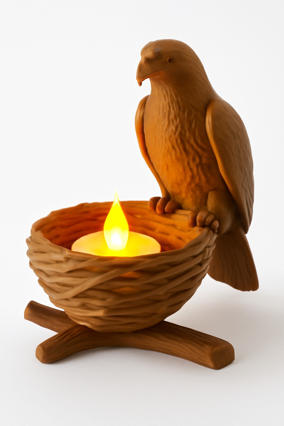 Dekoratif Aydınlatma Mumluk Kartal Yuva Mumluk Plastiktir. Tea Light Mum Dahildir.