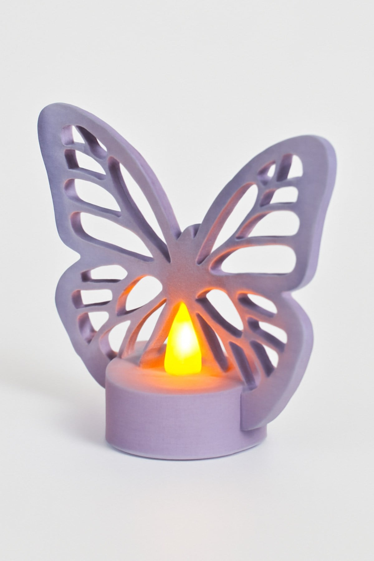Dekoratif Aydınlatma Mumluk Kelebek Kafes Mumluk Plastiktir. Tea Light Mum Dahildir.