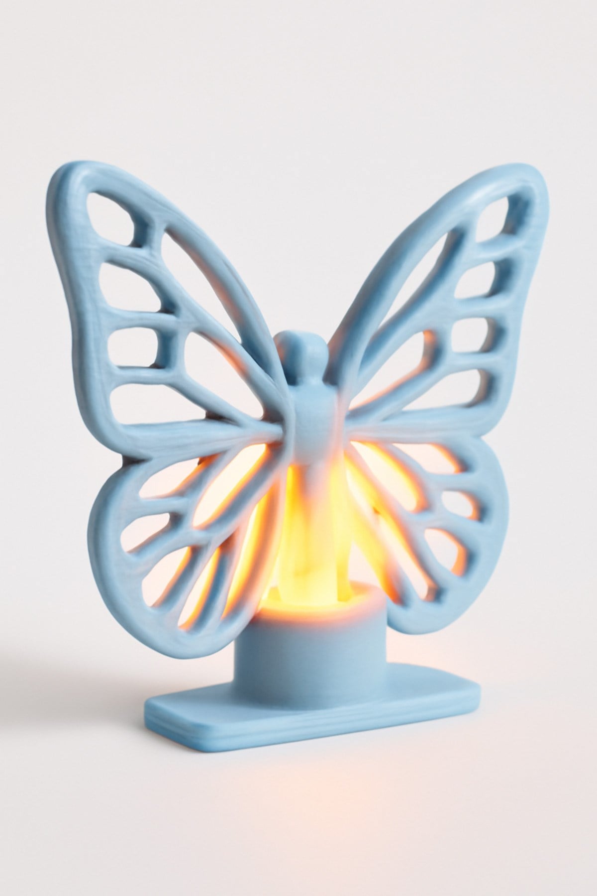 Dekoratif Aydınlatma Mumluk Kelebek Kanat Mumluk Plastiktir. Tea Light Mum Dahildir.