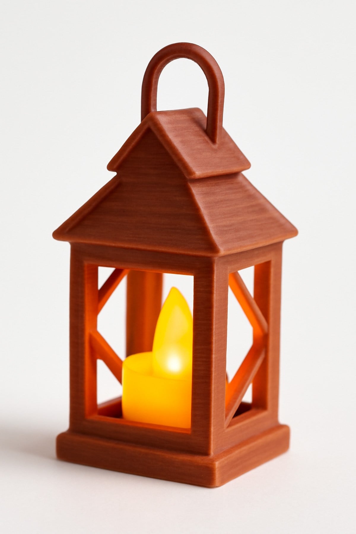 Dekoratif Aydınlatma Mumluk Kovboy Çiftlik Feneri Plastiktir. Tea Light Mum Dahildir.