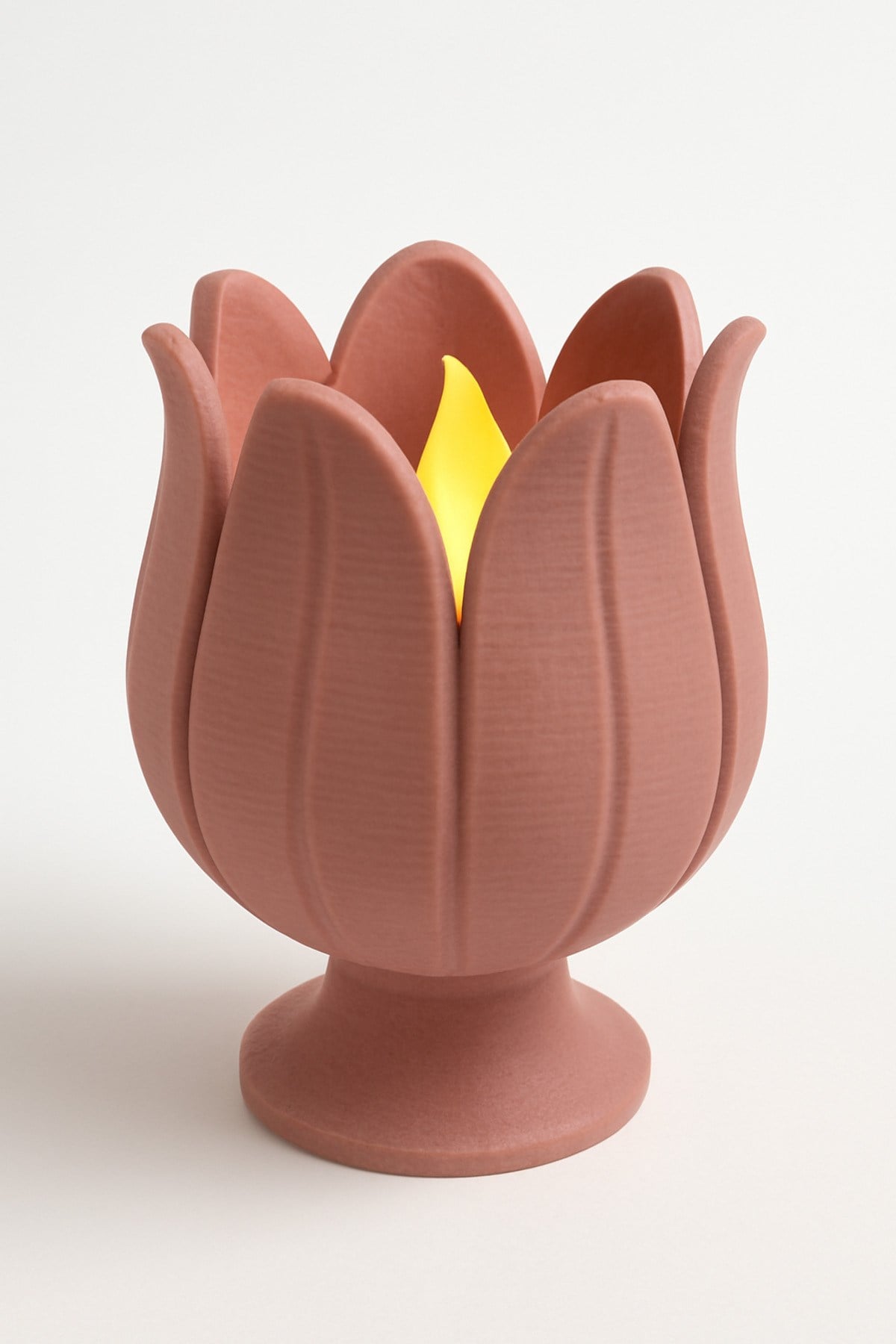 Dekoratif Aydınlatma Mumluk Lale Cıtalı Mumluk Plastiktir. Tea Light Mum Dahildir.