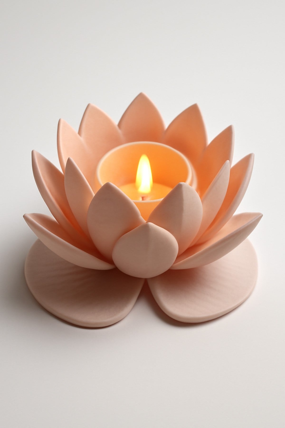 Dekoratif Aydınlatma Mumluk Lotus Mumluk Plastiktir. Tea Light Mum Dahildir.