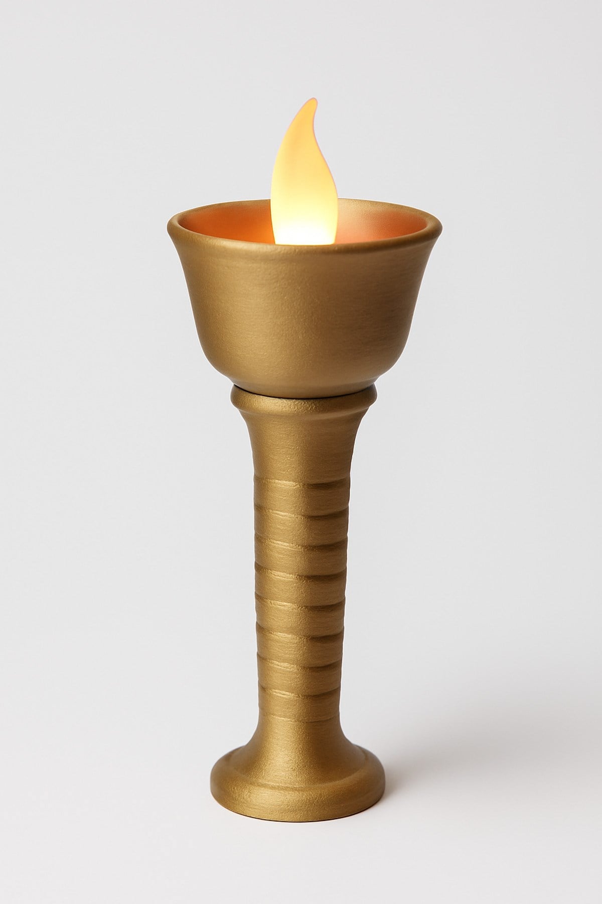 Dekoratif Aydınlatma Mumluk Meşale Kule Mumluk Plastiktir. Tea Light Mum Dahildir.