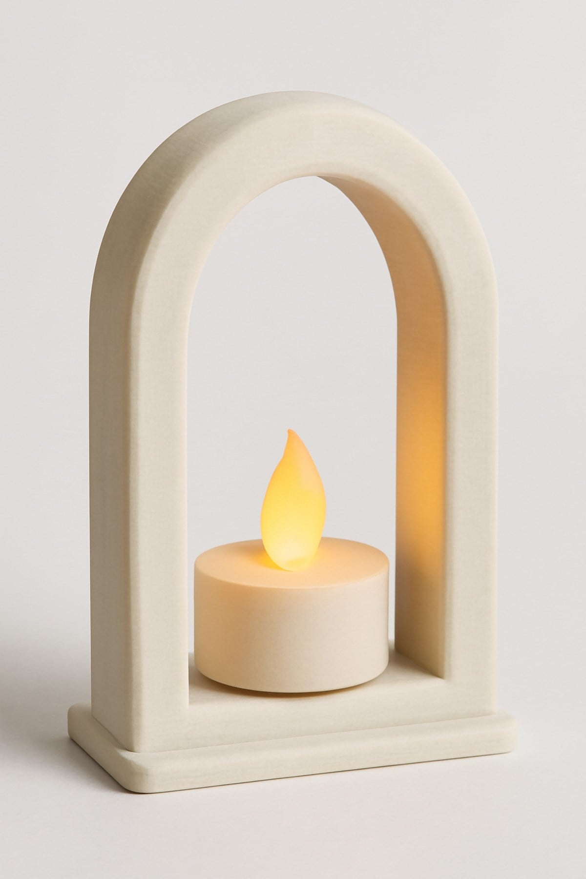 Dekoratif Aydınlatma Mumluk Oval Kapı Mumluk Plastiktir. Tea Light Mum Dahildir.