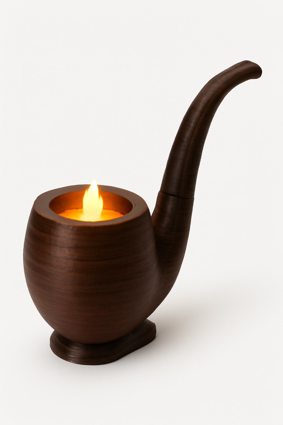 Dekoratif Aydınlatma Mumluk Pipo Mumluk Plastiktir. Tea Light Mum Dahildir.