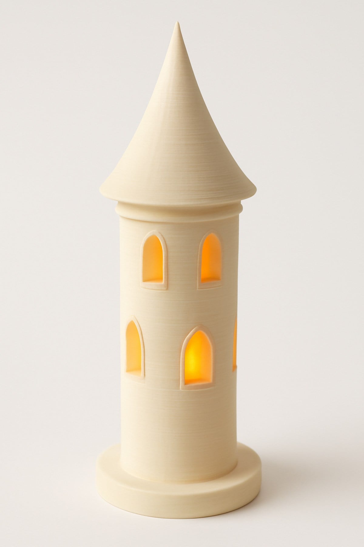 Dekoratif Aydınlatma Mumluk Saray Kulesi Lamba Plastiktir. Tea Light Mum Dahildir.