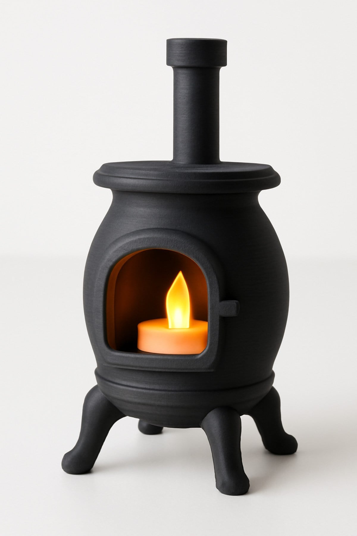 Dekoratif Aydınlatma Mumluk Sıcak Ocak Mumluk Plastiktir. Tea Light Mum Dahildir.