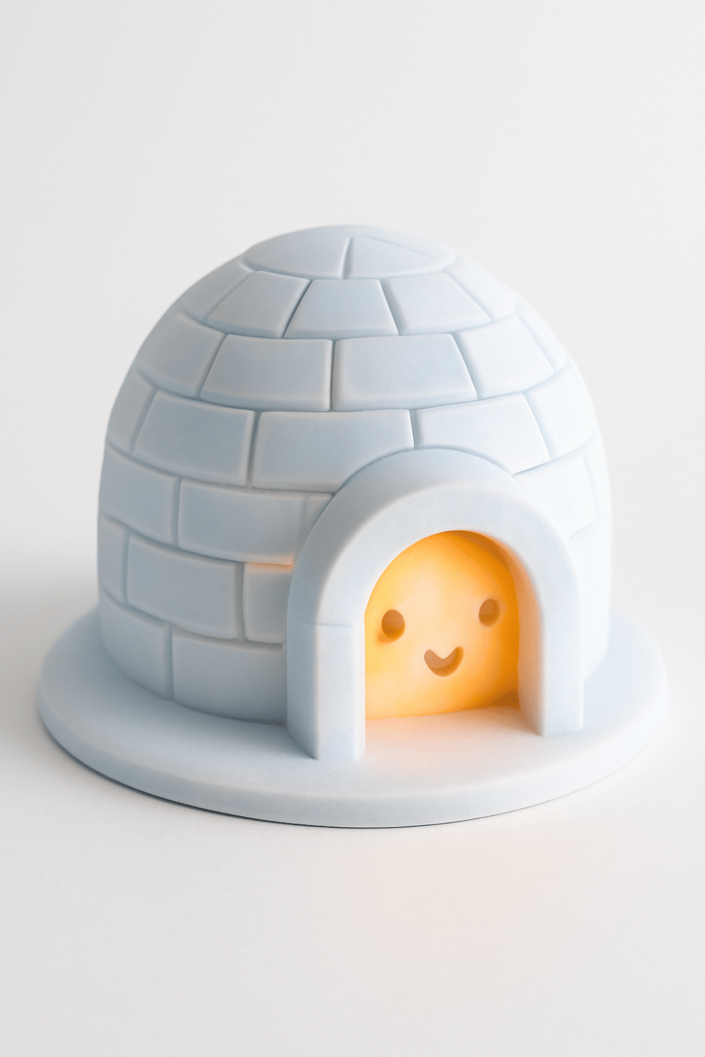Dekoratif Aydınlatma Mumluk Şirin İgloo Mumluk Plastiktir. Tea Light Mum Dahildir.
