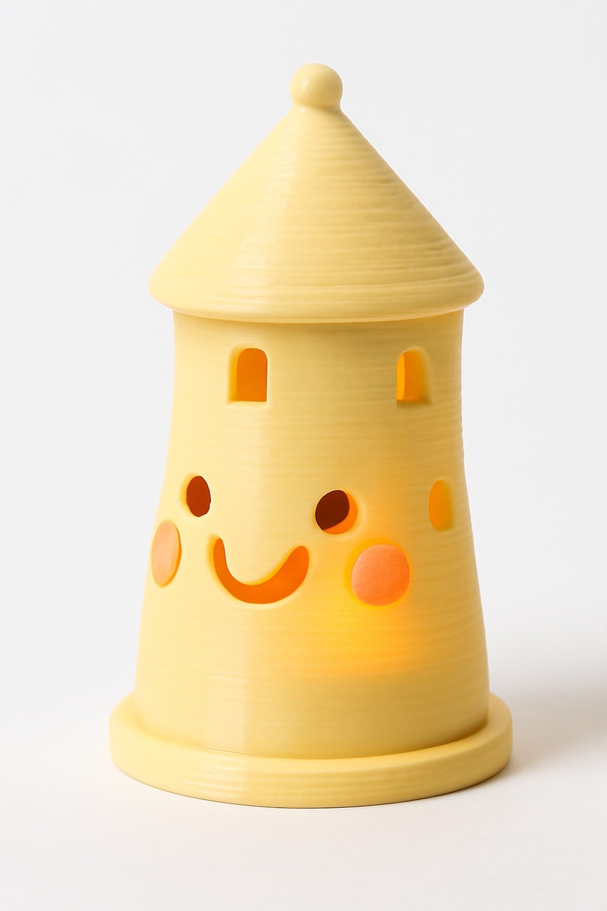 Dekoratif Aydınlatma Mumluk Şirin Kule Mumluk Plastiktir. Tea Light Mum Dahildir.