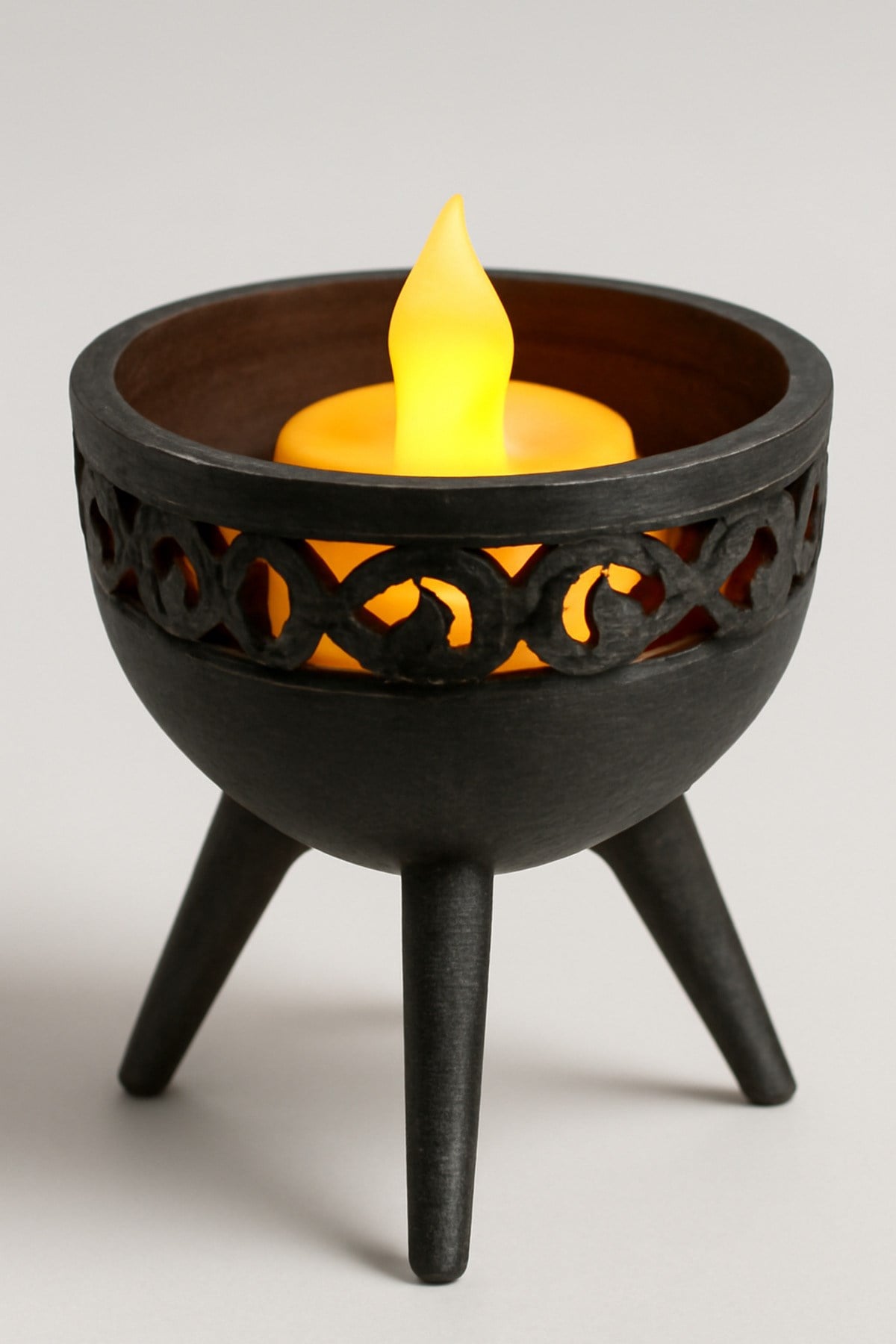 Dekoratif Aydınlatma Mumluk Sokak Kazani Mumluk Plastiktir. Tea Light Mum Dahildir.