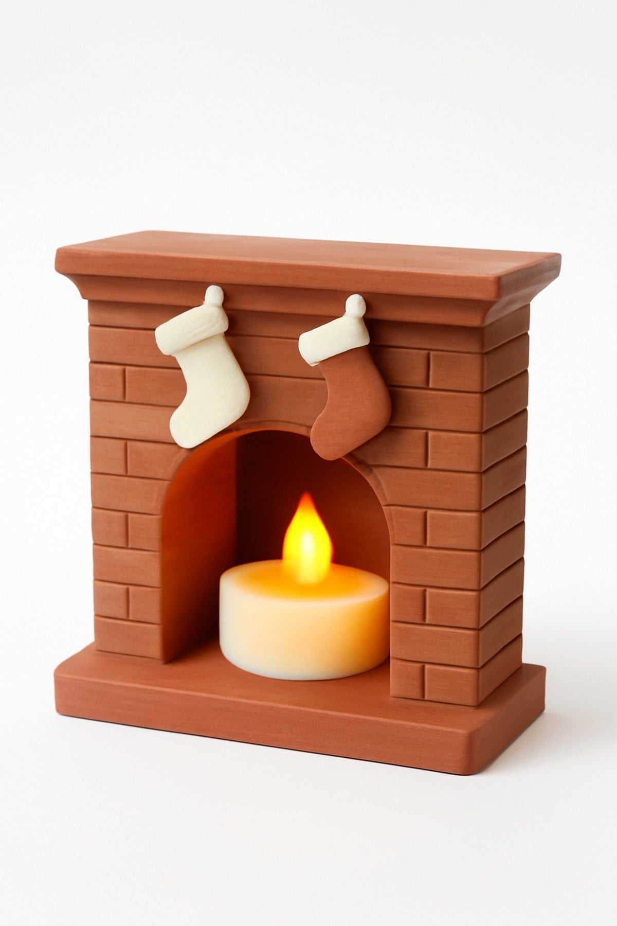 Dekoratif Aydınlatma Mumluk Şömine Ev Mumluk Plastiktir. Tea Light Mum Dahildir.