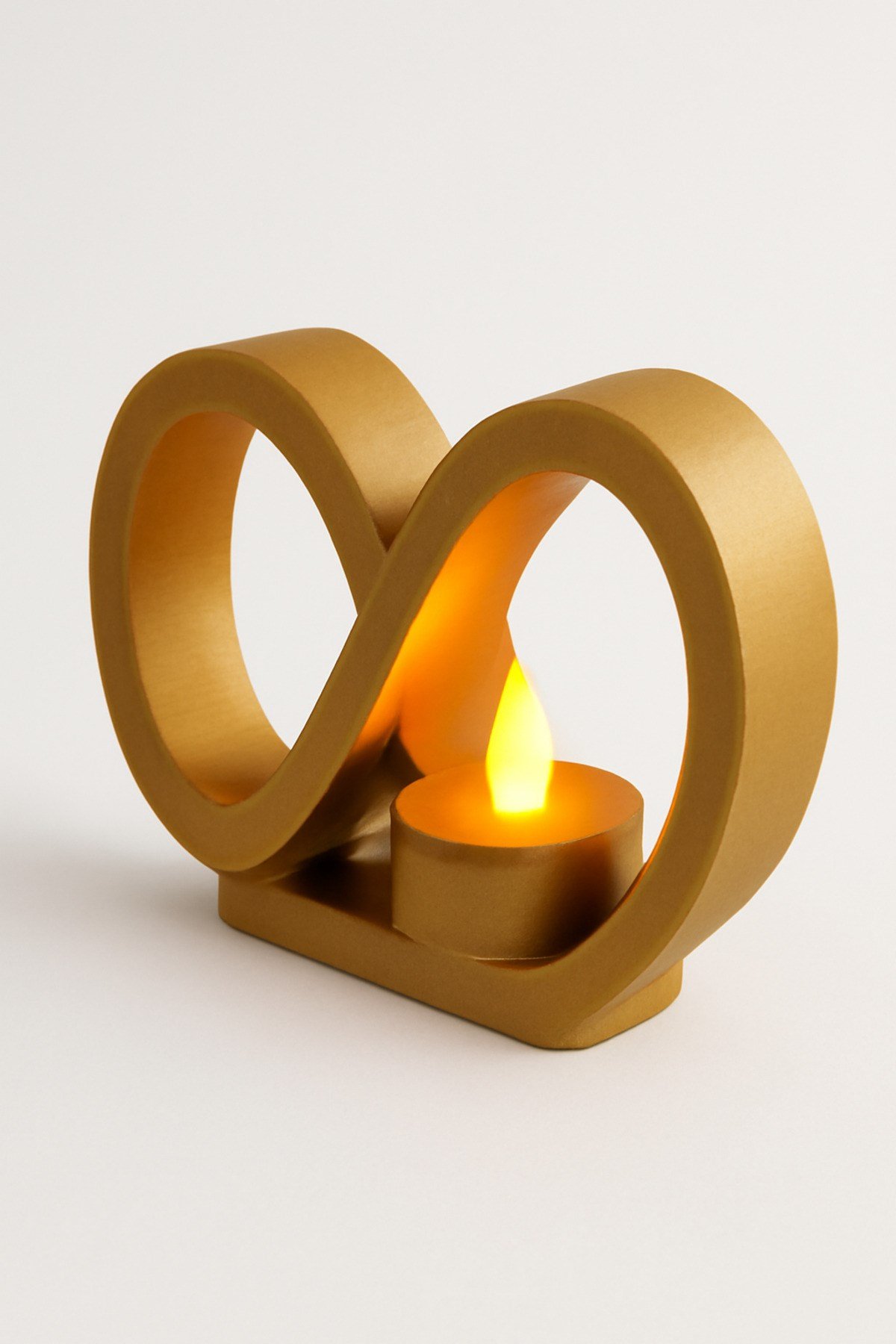 Dekoratif Aydınlatma Mumluk Sonsuzluk Mumluk Plastiktir. Tea Light Mum Dahildir.