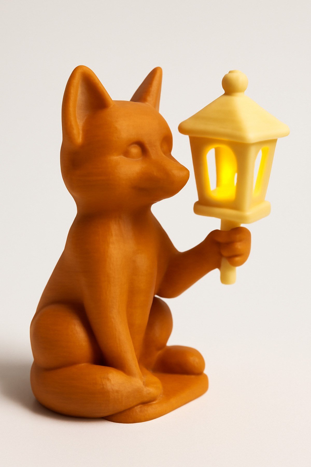 Dekoratif Aydınlatma Mumluk Tilki Fener Mumluk Plastiktir. Tea Light Mum Dahildir.