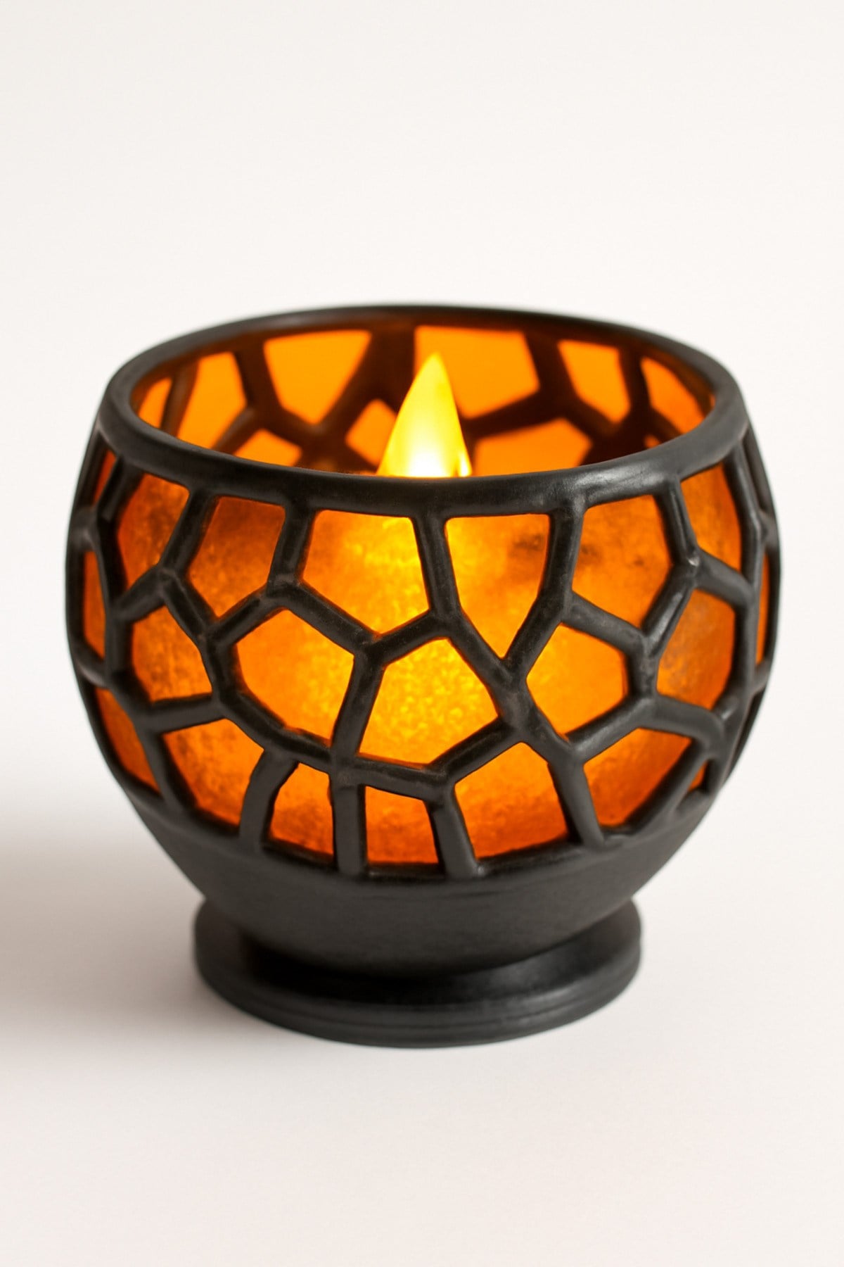 Dekoratif Aydınlatma Mumluk Vitrail Kase Mumluk Plastiktir. Tea Light Mum Dahildir.