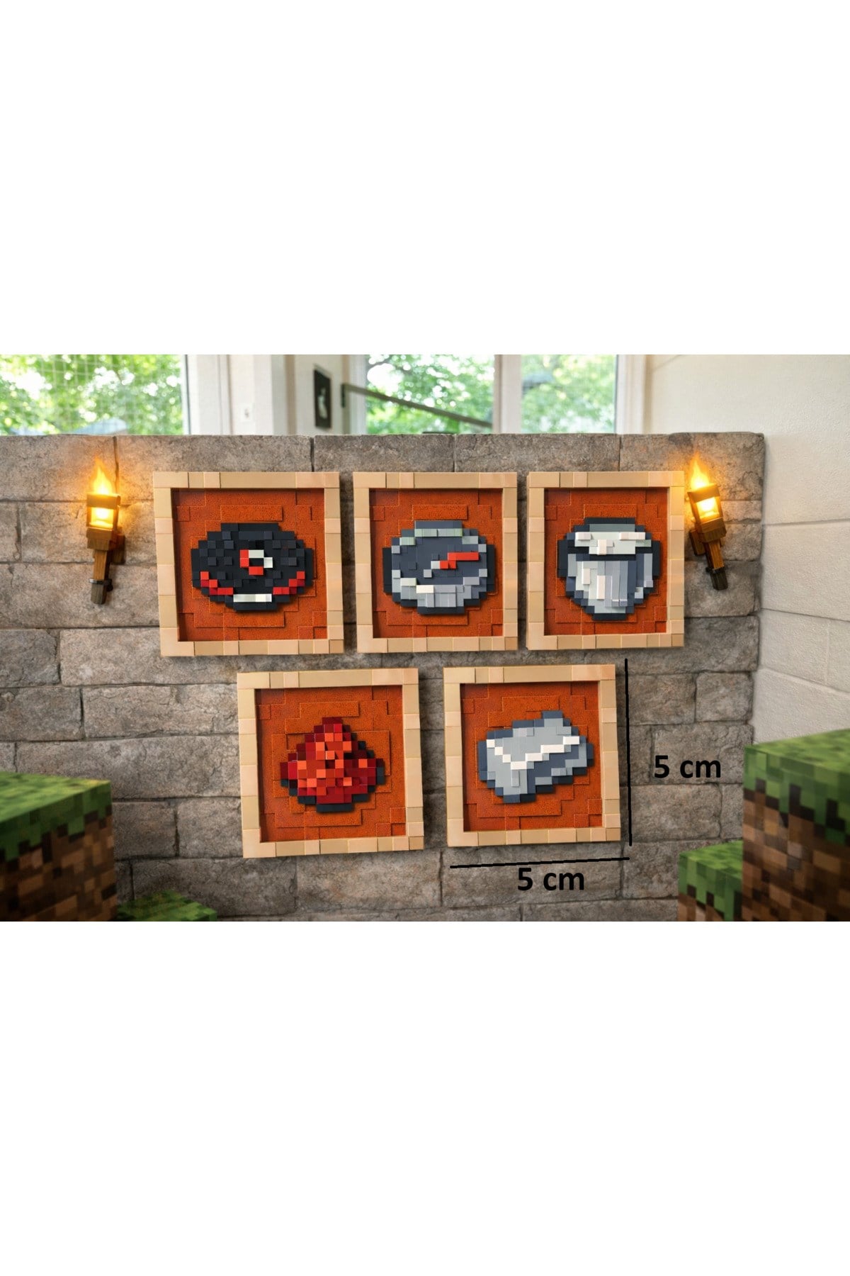 Minecraft 5 Adet - item frame - eşya çerçevesi