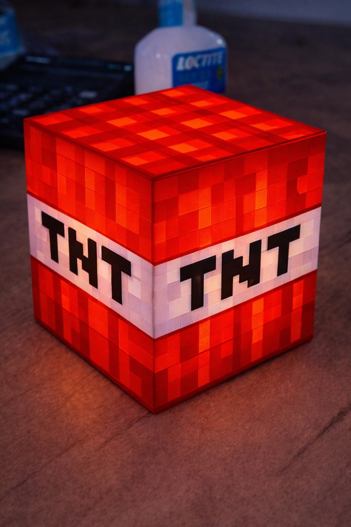 Minecraft- Aydınlatma - Masa Lambası- Gece Lambası - Dekor