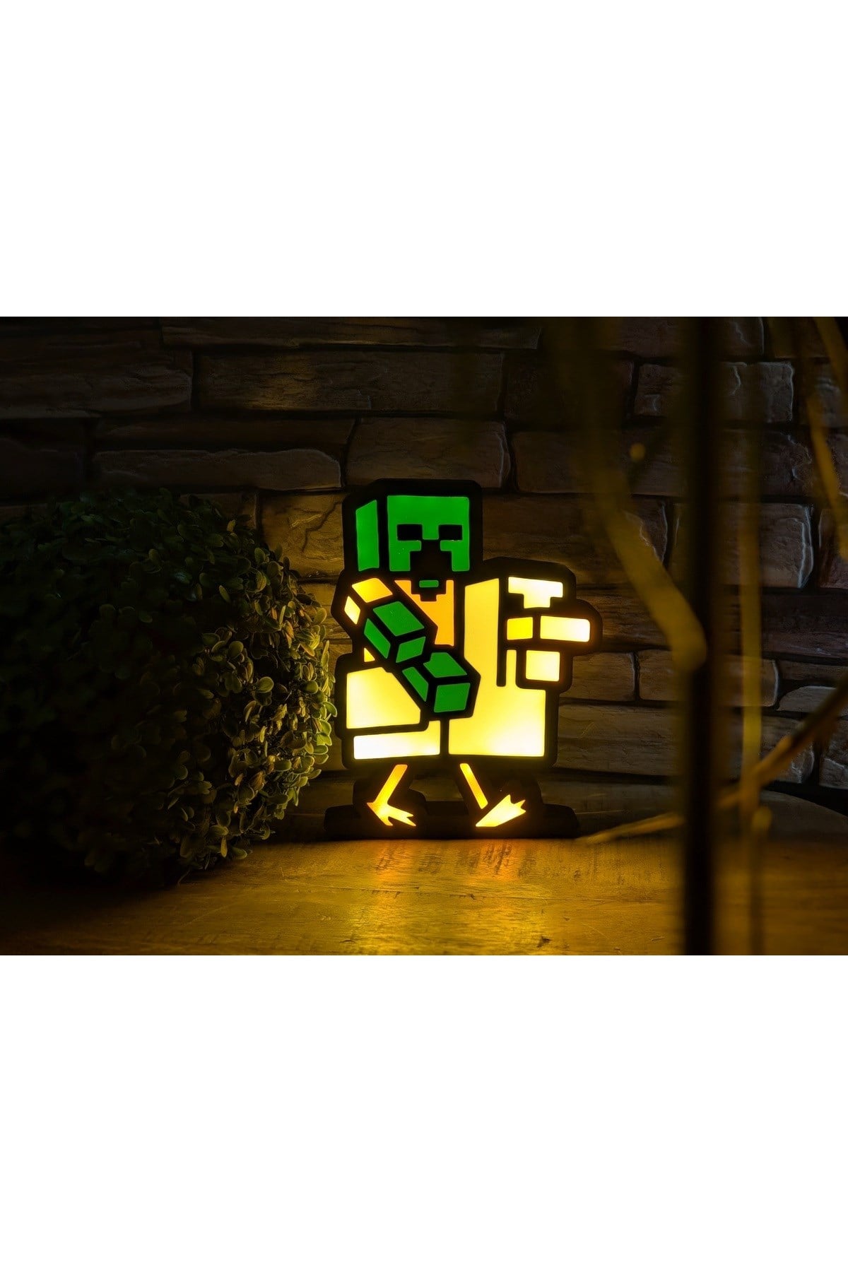 Minecraft Chicken Jockey Masa Lambası