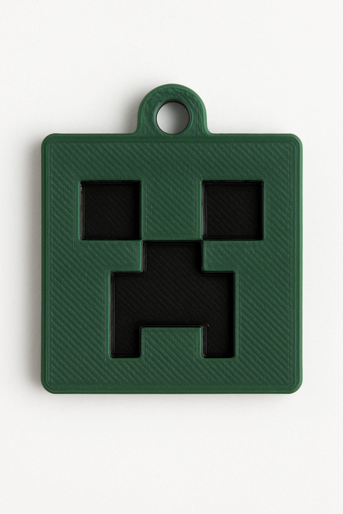 Minecraft Creeper Yüzü Anahtarlık 3D Baskı Plastik