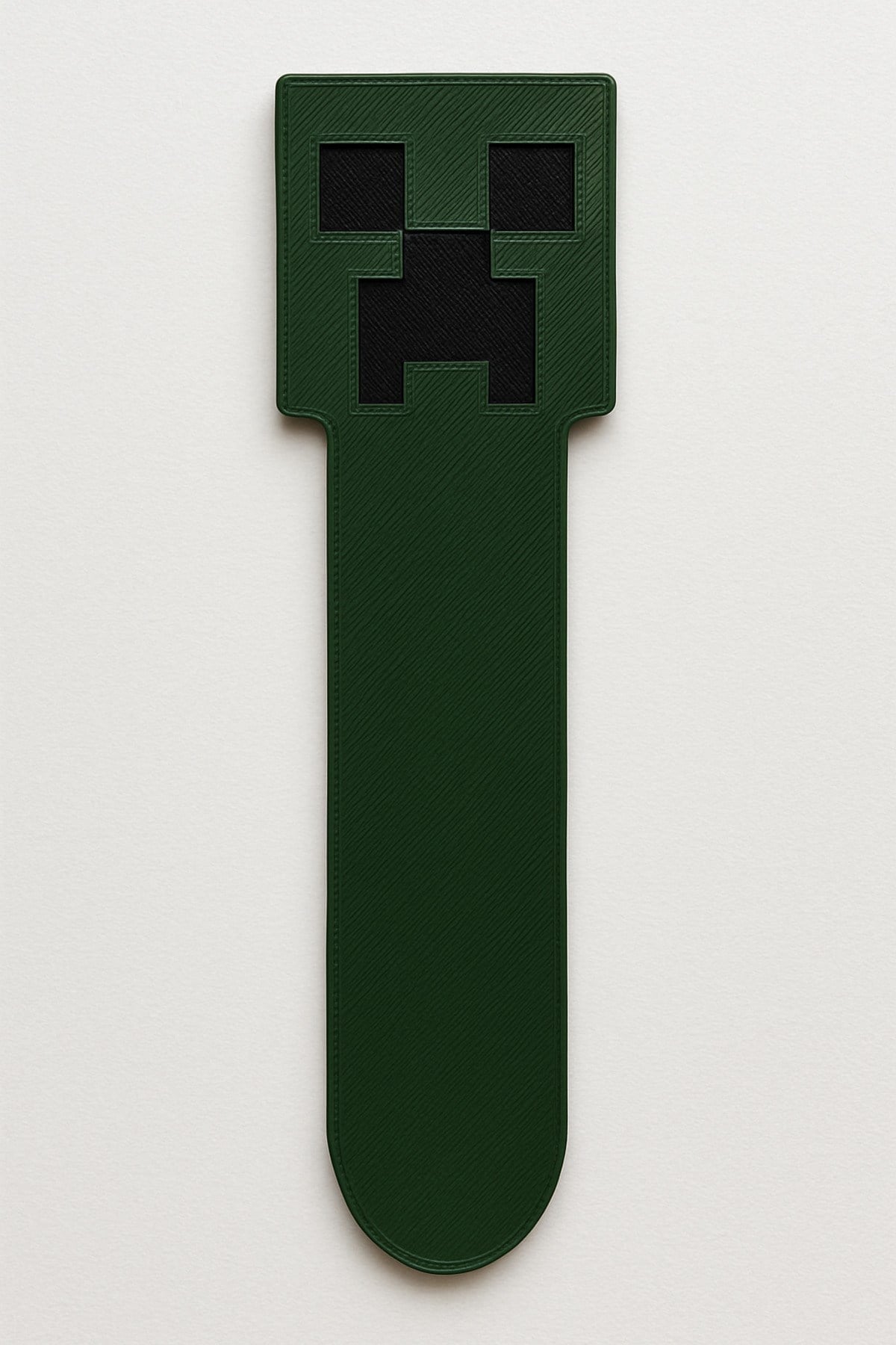 Minecraft Creeper Yüzü Kitap Ayıracı 3D Baskı Plastik